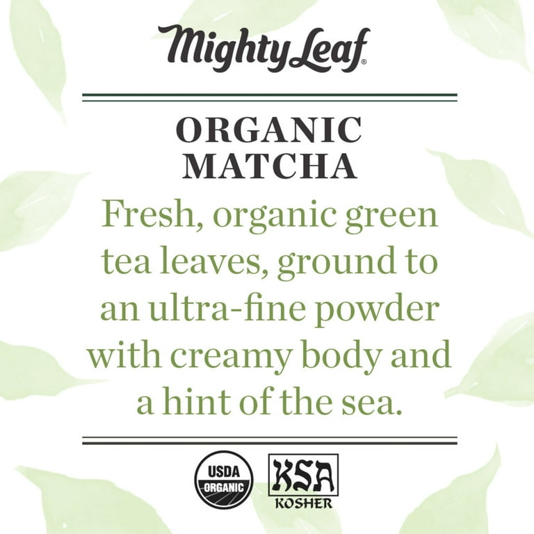 Mighty Leaf Tea Organic Matcha Green Tea Powder - 3 Ounce Bag 100% Japanese Matcha Unsweetened