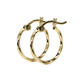 thumbnail image 1 of Arete Arracada De Oro De 14K Diamantada Estilo Torsal 12mm Imperial Jewelry, 1 of 10