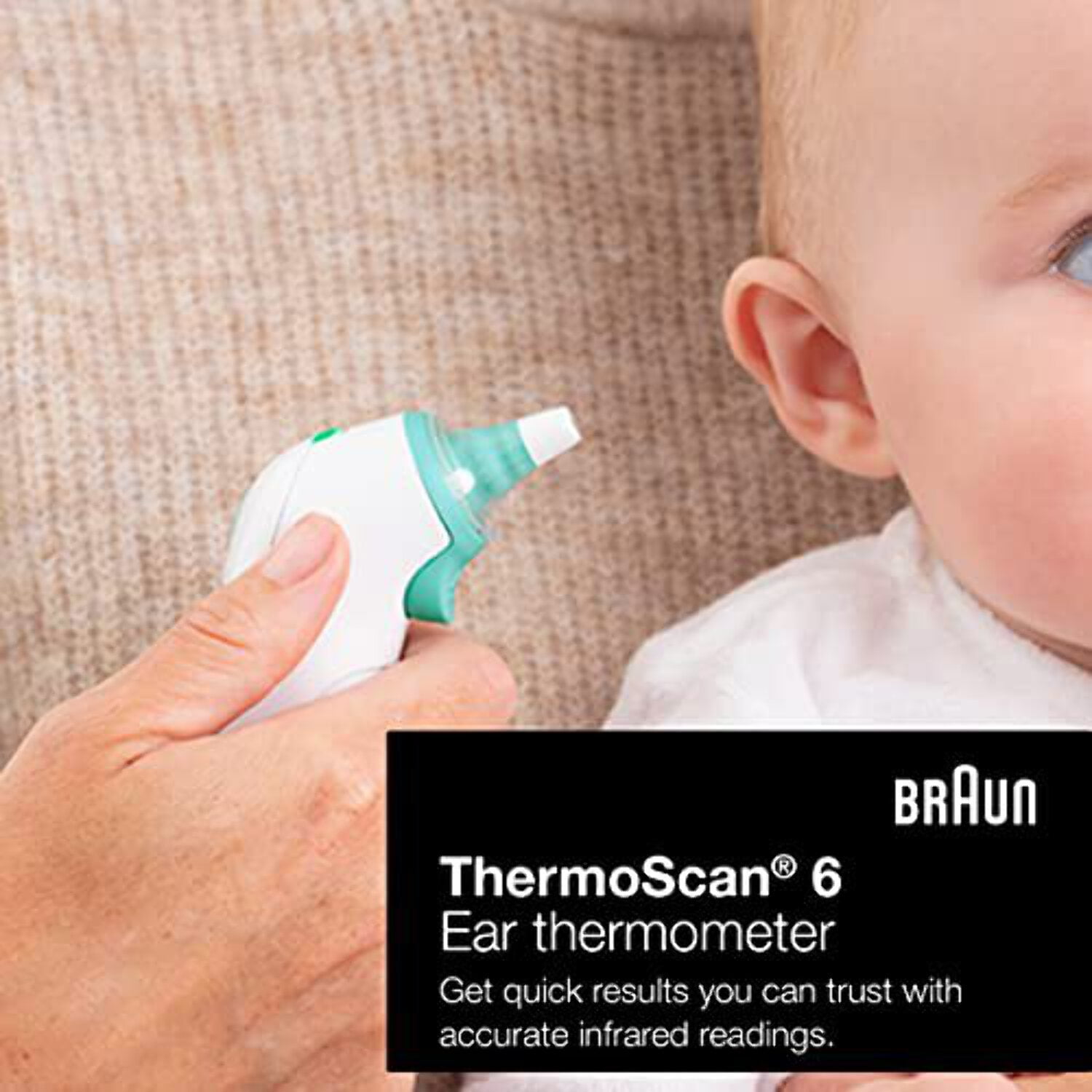 Braun ThermoScan 6 Ohrthermometer | Farbcodiertes Display | ExacTemp  Stabilitätsanzeige​ | Digitales Display | Geeignet für Babys und  Kleinkinder 