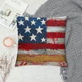 thumbnail image 2 of PHYHOO Patriotic Pillow Cover America Flag Color July Decor Independence Day Decorations Red Cushion Case for Sofa Couch White, 2 of 5