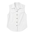 thumbnail image 4 of Corduroy Vest Women Button Up Fall Winter Sleeveless Jacket Classic Comfortable Layering Wasitcoat, 4 of 7