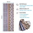 thumbnail image 2 of Boho Blue Knitted Ethnic Pattern Hot Yoga Mat Towel Non Slip for Hot Yoga - Quick-Drying Yoga Mat Cover with 4 Corner Pockets with Travel Bag - Hot Yoga Towel Non Slip 70"x26", 2 of 6