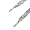 thumbnail image 2 of INSPIRE CHIC 2 Pcs Metallic Thread 1.2cm Width Flat Shoelaces for Sneakers Silver 116cm/45.67", 2 of 5