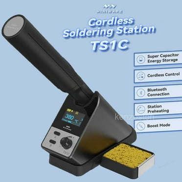 Miniware TS1C Soldering Station Cordless Bluetooth Soldering Iron with B02 Tip