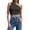 Black, variant on Women's Tanks & Title for Platform Competition Women's Shoulder Solid Color Slim Pleated Short Vest Exclusive Top for Modern Wardrobe