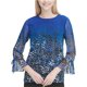 thumbnail image 1 of Blusa de Manga acampanada Calvin Klein Mujer Azul XS Pull-over, 1 of 1