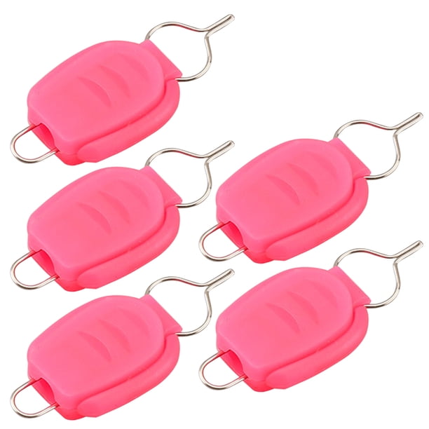 5 Carretes Pesca Con Gota Tapón Línea Carrete Giratorio Soporte para Línea Copa Carrete Pesca Luya Línea Pesca Caña Pescar Accesorios Rápidos (rosa (paquete 5))
