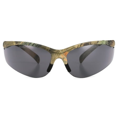 Safety Vu Rimless Safety Glasses, Camo/Smoke