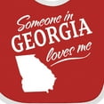 thumbnail image 4 of Inktastic Someone in Georgia Loves Me Boys or Girls Baby Bib, 4 of 4