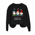 thumbnail image 5 of Xdegoge Christmas Sweatshirts for Women Plus Size Crew Neck Long Sleeve Tops Xmas Tree Graphic Shirts Funny Cute Ugly Christmas Sweater for Women Ugly Christmas Sweat Shirt Women, Black L, 5 of 6