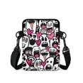 thumbnail image 2 of FUIALDOLG Crossbody Purse for Travel, Portable Leakproof Crossbody Bag for Women Cartoon Monster Hearts Crossbody Bags, 2 of 7