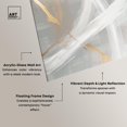 thumbnail image 4 of Silvered Spirals II High-Gloss Frameless Acrylic Glass Wall Art Gold Abstract by Art Remedy, Ready to Hang, 16 x 24, 4 of 7