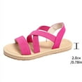 thumbnail image 3 of Summer Flat Sandals for Women 2025 Boho Beach Open Toe Shoes Ankle Strap Footwear Comfortable, 3 of 6