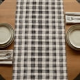 thumbnail image 5 of Table Runners 72 Inches Long Dress Scarves, Hello Spring Farmhouse Kitchen/Dining Table Runner, Coffee Tablerunners, Pastoral Purple Bottle Floral Black White Plaid 13x72 Inch, 5 of 9
