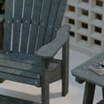 thumbnail image 4 of Wildridge Heritage Upright Adirondack Chair, Dark Gray - Outdoor All-Weather Poly Furniture for Patio, Deck, Yard, 4 of 5
