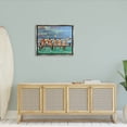 thumbnail image 3 of Beach Dock Women Summer Fun Coastal Painting Luster Gray Framed Art Print Wall Art, 3 of 6