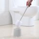 thumbnail image 5 of Juego de cepillo y soporte para inodoro con mango largo | Cepillo compacto para baño con depósito de agua extraíble | Rosa o gris | Juego de 1 pieza, 5 of 6