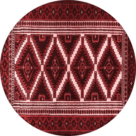Ahgly Company Indoor Round Persian Red Traditional Area Rugs, 6' Round