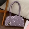 thumbnail image 2 of Rvusndi Polka Dot Bowler Bag,Slouchy Tote Bags Polka Dot PU Bowler Bag for Women Fashion Hobo Bags Large Shoulder Bag Handbag for Travel Work, 2 of 8
