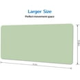 thumbnail image 2 of Mouse Pad Light Green, Large Office Decor Desk Mat, Non-Slip Rubber Desk Pad Protector, Laptop Computer Gaming Mouse Pad XL, Waterproof Solid Mouse Mat for Home, 31.5'''' x 11.8'''', 2 of 6