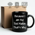thumbnail image 3 of Tool Maker Gifts from Friends, Unique Birthday Mugs with Funny Quote, Black Coffee Mug for Men, 3 of 8