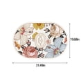 thumbnail image 3 of Fmbmuo Bathroom Rugs Bohemian Non-Slip Backing Low Pile Oval Bath Mats for Bathroom Rubber 16x24in A, 3 of 5