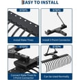 thumbnail image 6 of Historyli 50 Inch 3-Point Landscape Rake, 360° Rotation Rake with 17 Spring Steel Tines, Black, 6 of 7