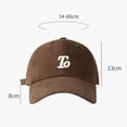thumbnail image 2 of Men's Retro Wide Hat Shade Fashion Casual Letter Embroidered Cap Baseball Cap Hat 2xl Baseball Caps Men Fitted Gentleman Hat Low Profile Fedora High Speed Dad Womens Baseball Caps Distressed Tennis, 2 of 5