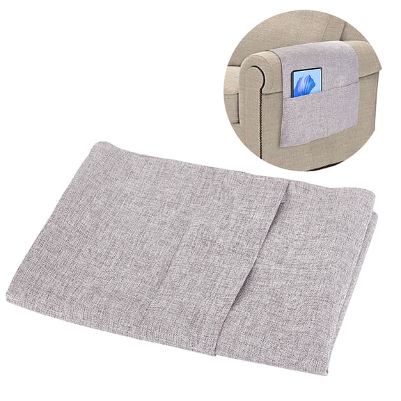 Fibre Sofa Armrest Cover Dustproof Cover Light Grey 1140x448x2mm