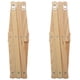 thumbnail image 3 of Accordion Wall Hanger 10 Hooks Pack Of 2 Natural Wood Expandable Accordion Coat Rack Hanger 2 Pack, 3 of 5