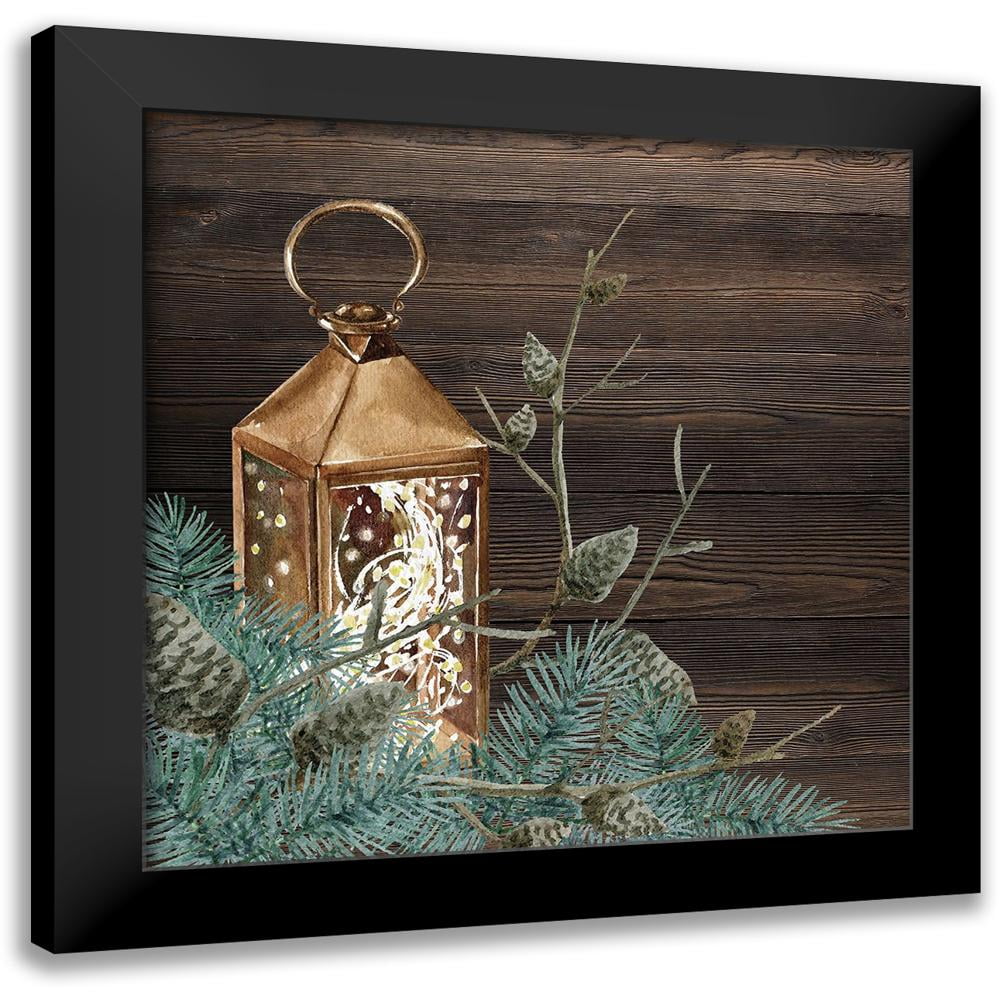 Allen, Kimberly 12x12 Black Modern Framed Museum Art Print Titled - Winter Owl Blues 2