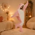 thumbnail image 2 of LEKWK Shark Blanket Hoodie Onesie Adult Funny Animal Onesie Cozy Flannel Shark Sleeping Bag Fleece Jumpsuit Pajamas Halloween Cosplay Costume, 2 of 7