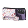thumbnail image 2 of Pour Redmi Note 8T Portefeuille Rétro Peint à Fermeture Éclair Étui Arrière (Violet), iPhone 16, 2 of 7
