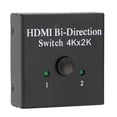 thumbnail image 3 of Bi Direction Switch, 4K High Definition Displayport Splitter Lightweight Portable Easy Installatiom High Resolution  for Laptop for Computer, 3 of 7