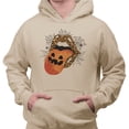 thumbnail image 2 of Pumpkin Lips Halloween Hoodie Sweatshirt Unisex Small Sand, 2 of 5