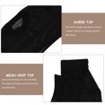 thumbnail image 3 of unbranded 2Ud Blusa Crop Top Malla Manga Larga Transparente Slim Fit Para Mujer Color Variado, 3 of 8