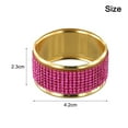 thumbnail image 3 of 6 Pcs Sparkling Napkin Rings Napkin Holder For Dining Anniversary Wedding Party, 3 of 9