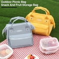 thumbnail image 4 of Sunjoy Tech Picnic Bag Large Capacity Portable Handle Waterproof Oxford Cloth Students Bento Lunch Snack Fruit Food Thermal Bag Outdoor Supplies, 4 of 8