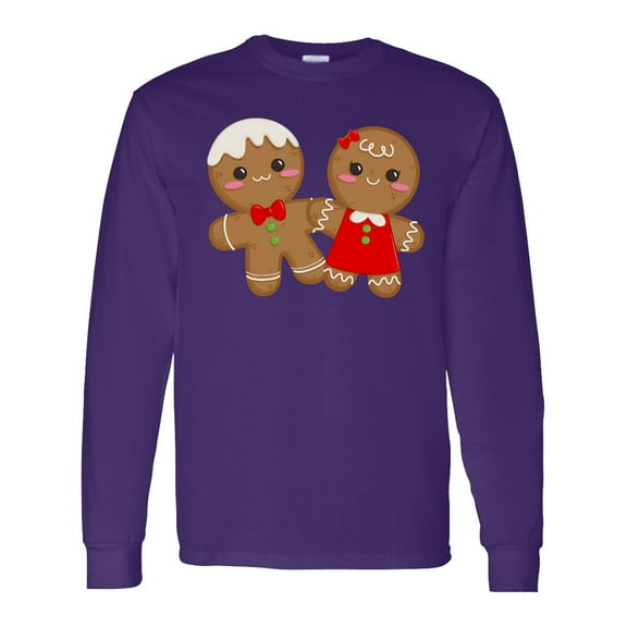 Inktastic Gingerbread Couple Long Sleeve T-Shirt