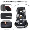 thumbnail image 6 of Eurhowing 60L Travel Hiking Backpack with Rain Cover, Water Resistant Camping Backpack, Outdoor Large Backpack for Men Women, Black, 6 of 9