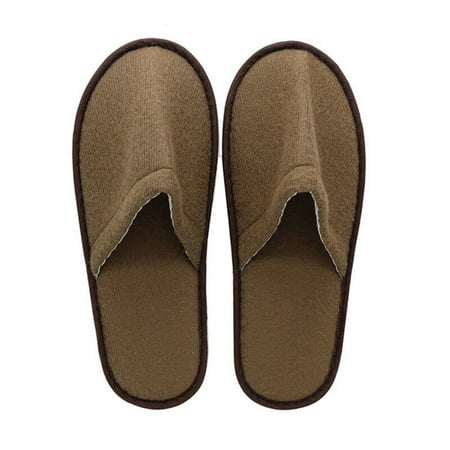 

Towelling Hotel Slippers Spa Guest Disposable Travel Shoes Unisex Closed Toe Use