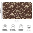 thumbnail image 3 of Brown Cartoon Dinosaurs Fossils Pattern Bathroom Rugs Mat,Non Slip Microfiber Bathroom Rug,Rubber Backing,Soft Bathroom Mats for Bathroom Floor,Tub and Shower,17x30in(43x75cm), 3 of 5