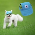 thumbnail image 1 of Fiudx Sombrero para Mascotas Pequeñas, Diseño de Visera de Béisbol de Lona, Ajuste Cómodo y Ajustable, Protección para Exteriores, Accesorio de Moda para Cachorros, Estilo Casual, Talla S, Incluye 1, 1 of 3
