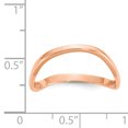 thumbnail image 3 of 14k Rose Gold Solid Wave Fashion Thumb Band Ring, 3 of 3