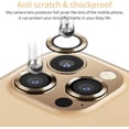 thumbnail image 2 of For Apple iPhone 154 Pro / iPhone 15 Pro Max Metal Ring Crystal Tempered Glass Camera Len Protector Cover Gold, 2 of 6