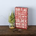 thumbnail image 3 of Primitives By Kathy 27303 Patriotic Box Sign 6 X 10-Inches Our Flag, 3 of 3