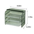 thumbnail image 3 of Aursykel Multi functional Kitchen Organizer Transparent Storage Drawer Shelf for Fruits Vegetables Side Dishes Multi layer Design Easy Extraction Anti slip for Home Organization, 3 of 8