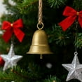 thumbnail image 4 of Vintage Hanging Bell for Christmas - Brass & Metal Decorative Bells for Door Knob, Tree, Wreath, Garden and Window, Rustic Holiday Ornament, 4 of 5