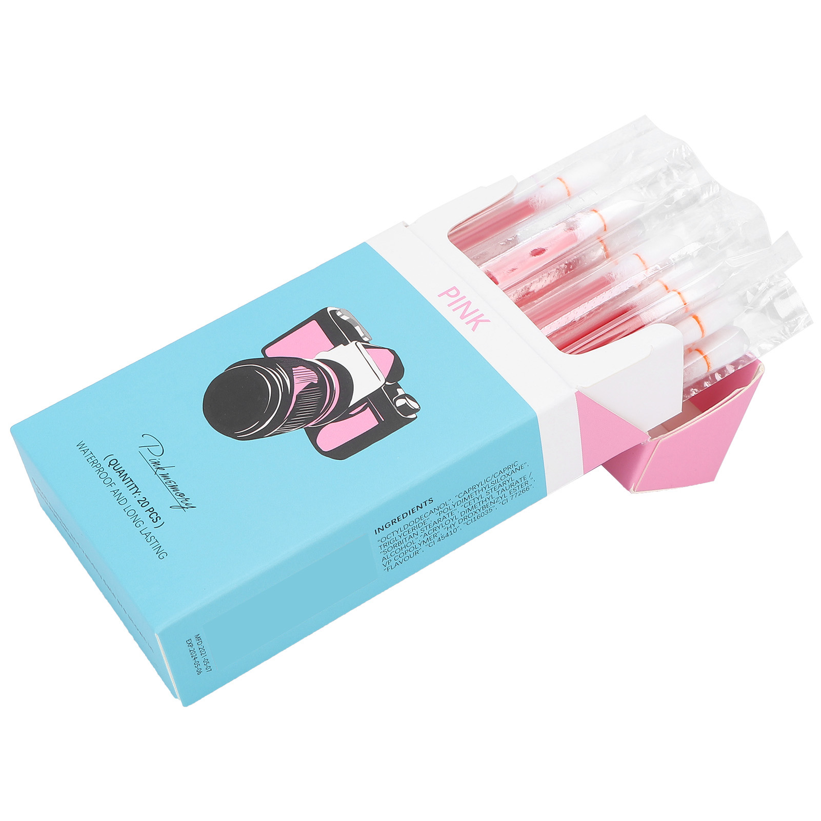 Lips Oil Swabs Lips Oil Stick Swab Lip Gloss Lakerain 20pcs Cotton Swab