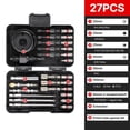 thumbnail image 3 of Juego de llaves magnéticas de 27 piezas con punta y varilla para destornillador de impacto PH2, 3 of 5